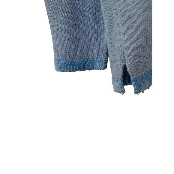 Vintage Halloween Sequin Jack O Lantern Pumpkin Coastal Grandma Sweater - Picture 9 of 13